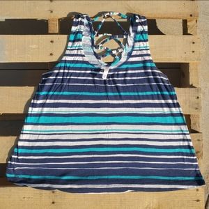 Xhilaration Criss Crossed Tank Top